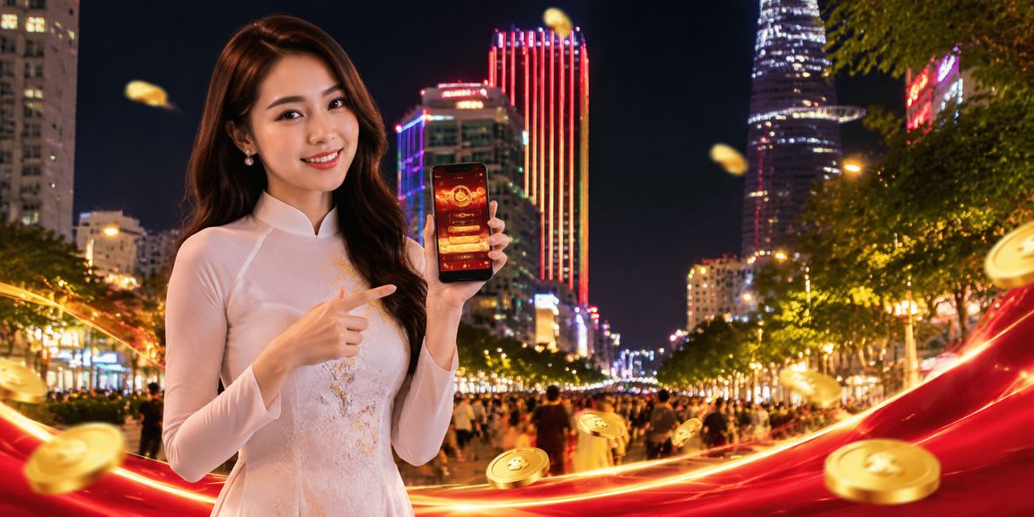 Người dùng tại TP.HCM truy cập casino trực tuyến trên điện thoại di động trong trang phục áo dài